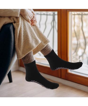 Magiclulu Self-Warming Turmaline Socks for Women | 4 Pairs of Comfortable Winter Hike Socks Hyperthermic Cotton Design - Buy Online on GoSupps.com