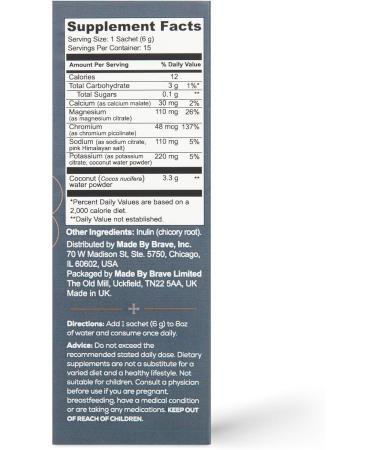 Ancient + Brave True Hydration Powder 15 x 6g Coconut Water Unflavored Electrolytes Instant Hydration Blend Supports Energy and Recovery Vegan Electrolyte Powder Daily Wellness Sachets (90g) - Buy Online on GoSupps.com