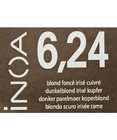 L'Or al Professionnel Inoa Permanent Hair Colour No.6.24 Dark Blonde Iris Copper 60 ml - Buy Online on GoSupps.com
