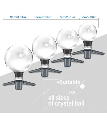 MerryNine 80mm K9 Crystal Photography Ball with Mini Tripod - Universal Camera Interface, Metal Base, Pouch - Perfect for Teaching Light Spectrum Physics and Art Decor - Buy Online on GoSupps.com