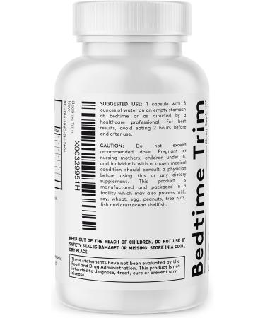 Youth & Tonic PM Bedtime Trim for Lean Appearance & Muscle Definition Support Nighttime Amino Acids Supplement for Overnight Recovery Men & Women 30 Capsules - Buy Online on GoSupps.com