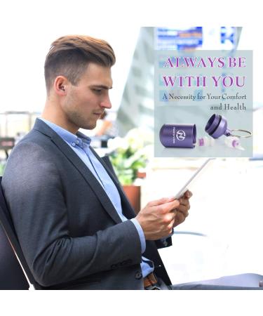 Heartrotek Earplugs for Sleep - 2 Pairs (32DB) Noise Reduction for Side Sleepers Snoring Travel Work Safety & Construction - Purple - Buy Online on GoSupps.com