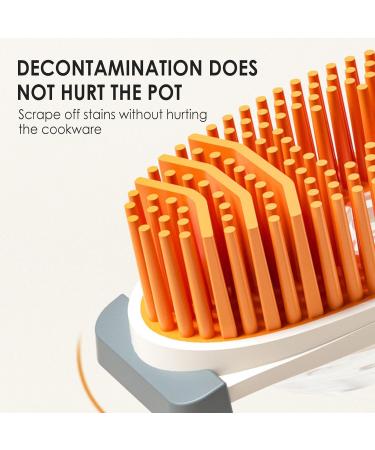 Kitchen Dish Scrub Brush | Dish Scrub Brush - Long-Lasting Sturdy Ergonomic Kitchen Brush Effective Household Cleaning Tools - Buy Online on GoSupps.com