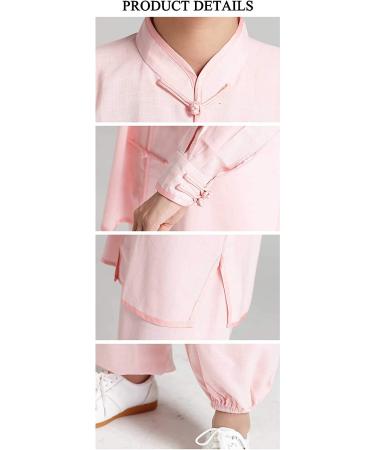 Unisex Adult Tai Chi Uniform - Traditional Chinese Kung Fu Suit - Pink - Medium - Buy Online on GoSupps.com