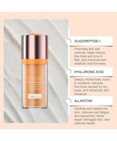 5D Peptide Anti aging Eye Repair Cream+1min Anti-wrinkle+Fade Dark Circles Instant Lift Plus Poche Yeux Instant Eye Lift. Instantly Removes Bags Firming Delicate Skin -15ml (1) - Buy Online on GoSupps.com