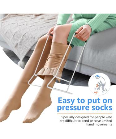 GLMFAN Aids for Putting on Socks Aid Device for Seniors Wide Aid Compression Aid Device Stocking Donner Helper Aid Tool for Calves Less Than 18" in Circumference - Buy Online on GoSupps.com