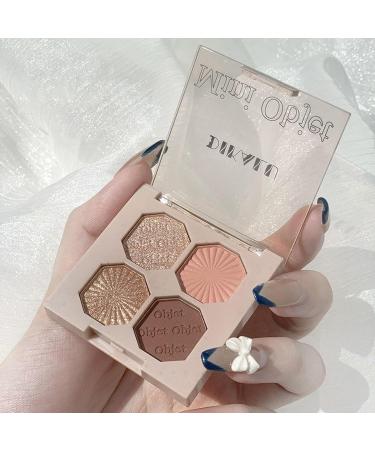 XGZ Eyeshadow Palette Glitter Makeup Palette Shimmer Sequined Palette Self Adhesive Eye Shadow Long Lasting Eye Shadow Neutral Cosmetic Eye Shadows 4 Colors 05french rose - Buy Online on GoSupps.com