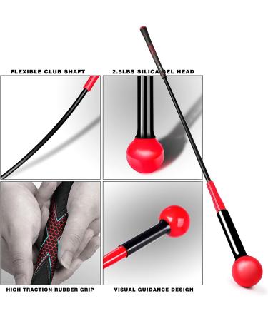 CHAMPKEY Golf Swing Trainer - Improve Tempo & Flexibility | Ideal for Indoor & Outdoor Practice - Red 48 - Buy Online on GoSupps.com