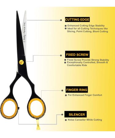 Professional Hairdressing Scissor Kits Hair Cutting Barber Scissors with Comb for Professional Hairdresser Grooming Styling Men Women - Buy Online on GoSupps.com