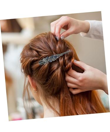 FRCOLOR Bill Clips for Hair Rhinestone Barrettes for Women Bill Clips Hair Sparkle Hair Clips Hair Accessories for Women Rhinestone Hair Miss Fine Metal Big Crocodile - Buy Online on GoSupps.com