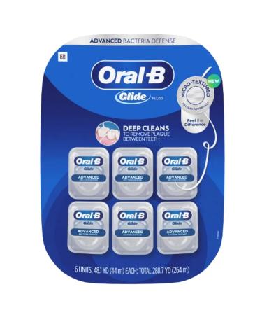 Oral-B Glide Pro-Health Advanced Floss, 6 Count (Pack of 1) - Buy Online on GoSupps.com