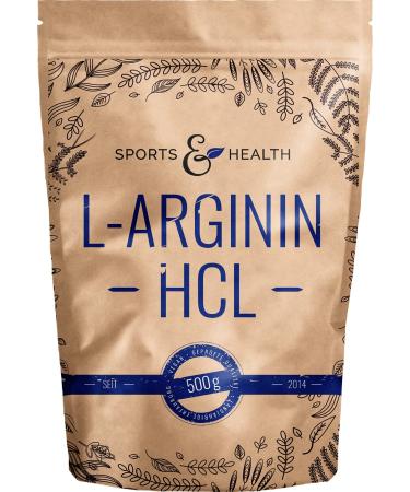 L arginine powder HCL - 500g vegan arginine powder 5g per daily dose - L -arginine HCL is the purest source with the highest bioavailability and optimal pH - L arginine bottled in Germany - Buy Online on GoSupps.com