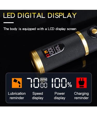 Professional Cordless Beard Trimmer & Hair Clippers for Men | Zero Gapped T-Blade with LCD | Rechargeable Edgers Black (Trimmer M6 - Buy Online on GoSupps.com