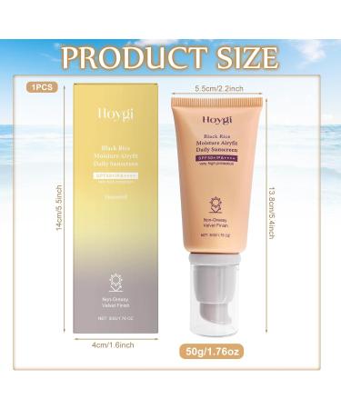 HANGGON Black Rice Moisture Airyfit Daily Sunscreen 50 g mineral sunscreen SPF 50+ moisturizing sunscreen nongreasy strong UVAUVB protection for all skin types Style3 - Buy Online on GoSupps.com