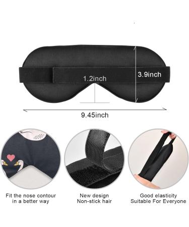 Haskirky Light Blocking Eye Mask for Men and Women | Breathable & Adjustable | Perfect for Travel, Yoga, Meditation, Office & Deep Sleep | Comfortable & Stylish | Valentine's Day Gift - Buy Online on GoSupps.com