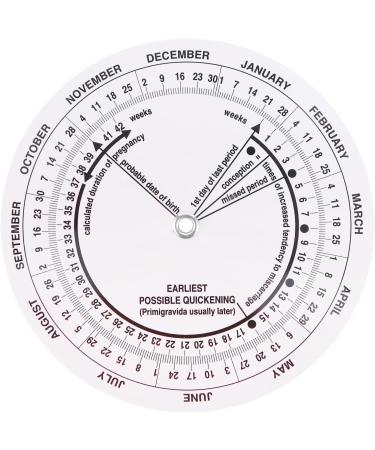 Ruiqas 8Pcs Pregnancy Wheel - Accurate Due Date Calculator for Doctors Midwives & Pregnant Patients | International Shipping Available - Buy Online on GoSupps.com