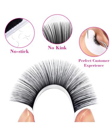High-Quality Classic 1:1 Eyelash Extensions - 0.12mm CC Curl Mix (15-20mm) - Professional Black Natural Look - Buy Online on GoSupps.com