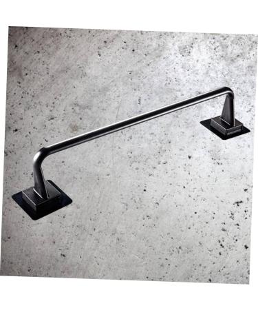 Mikikit 3pcs Single Towel Bar Towels Coat Hangers Towel Rack Frame Hangers Hand Towel Holder Plate Rack Rag Blackx3pcs mediumx3pcs - Buy Online on GoSupps.com