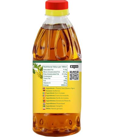 Aryan Herbals Pure Mustard Oil Kachi Ghani Sarso Ka Tel Cold Pressed- 200ml - Buy Online on GoSupps.com
