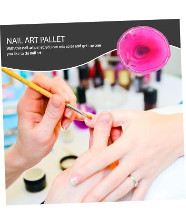  BIUDECO 1 Natural Agate Dongle Mixing Tray Manicure Palette Red Color Dongles Kit - Buy Online on GoSupps.com