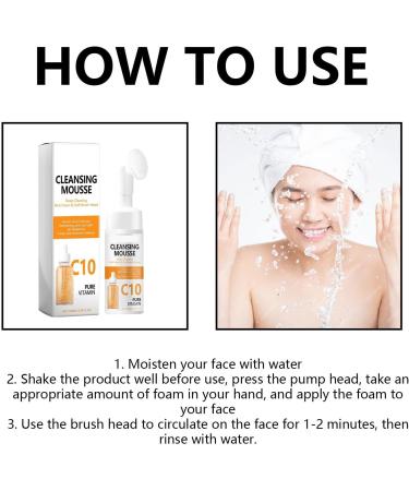 Nettoyant Moussant For Le Visage - Nettoyage En Profondeur Exfoliation Douce Et claircissante Hydratant D maquillant Rafra chissant Et Non Tiraillant(2PCS) - Buy Online on GoSupps.com