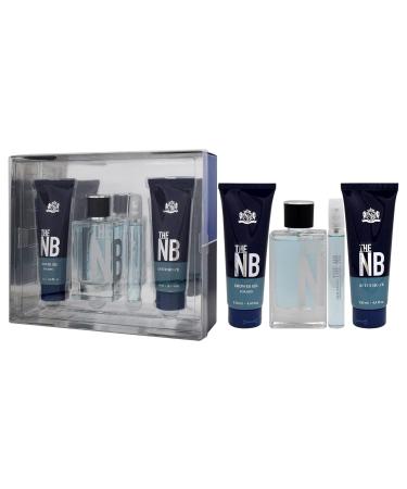 Prestige The New Brand by New Brand for Men - 4 Pc Gift Set 3.3oz EDT Spray 4.3oz Shower Gel 4.3oz After Shave 0.5oz EDT Spray - Buy Online on GoSupps.com