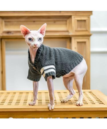 EXPAWLORER Cat Sweater for Cold Weather - Stylish Knitwear Cat Jacket | Soft, Warm Clothing for Fall and Winter | Small Size - Buy Online on GoSupps.com