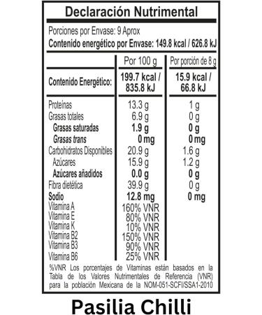 Tajin Authentic Mexican Chilli Value Bundle Containing 3 x Pasilla 75g (Total 225g) - Buy Online on GoSupps.com