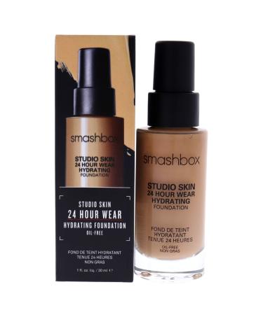 Smashbox Studio Skin 24 Hour Wear Hydrating Foundation 2.4 Light Medium with Warm Peach Undertone 1 fl oz (30 ml)