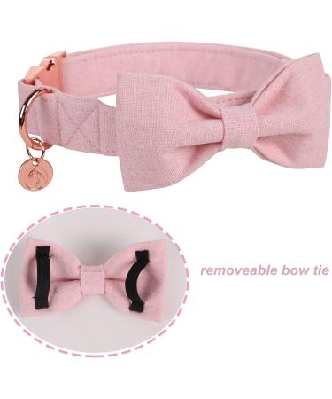 DogWong Hell-Pink Dog Collar with Removable Fly Adjustable & Comfortable for Small to Medium Dogs | Perfect Gift for Pet Lovers - Buy Online on GoSupps.com