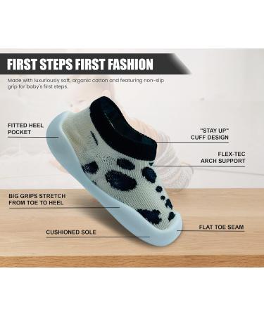 Dookeh Baby Leopard Print Soft Sole Sneakers | Toddler First Walking Shoes 2-3 Years - Buy Online on GoSupps.com