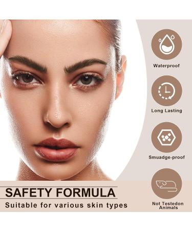 Magic Eyebrow Pencil Magic 3D Waterproof Microblading Eyebrow Pencil 4 Tipped Precise Brow Pen Fine Stroke Microblading Eyebrow Pencil Natural Lasting &waterproof (4# Black*2pcs) - Buy Online on GoSupps.com