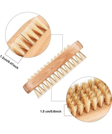6 Pieces Nail Brushes Wooden Nail Cleaning Brushes Double Sided Scrub Wood Nail Brush Handle Hand Fingernail Brush for Men Women Adult Kid Toe Foot Manicure Pedicure Supplies - Buy Online on GoSupps.com