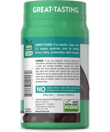 Nature's Truth Ginkgo Biloba Gummies | 100mg | 50 Count | Peach Raspberry Flavor | Vegan Non-GMO & Gluten Free Extract Supplement - Buy Online on GoSupps.com