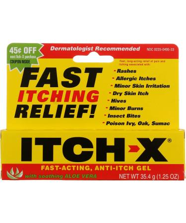 ITCH-X Anti-Itch Gel 1.25 oz (Pack of 2)