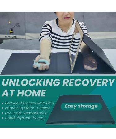 Mirror Therapy Box for Hand Stroke Rehabilitation - Lightweight Adjustable & Effective for Phantom Limb Pain Relief - Buy Online on GoSupps.com