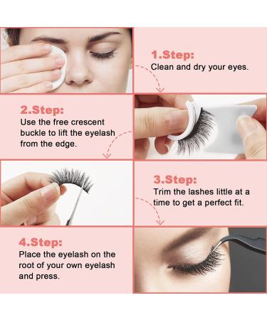 AYTANA Reusable Self Adhesive Eyelashes | Glueless Waterproof Lashes - Natural Look Fake Eyelashes | Easy Press-On Lashes for Beginners | 4PCs - Buy Online on GoSupps.com