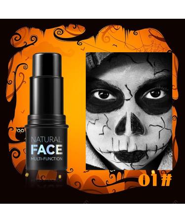 Long Lasting Face Stick for Sports & Cosplay - White Black Green Red | Natural Cream Eyeshadow for Baseball Softball Football Lacrosse | Halloween Body Paint - Buy Online on GoSupps.com