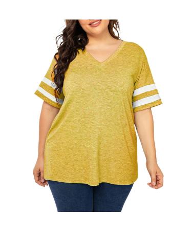 Women single-colored T-shirt basic round neck cut short arm top short sleeve top printed women t-shirt women t-shirt shortarm cotton tshirt women white v neckline short sports top women yellow 3xl