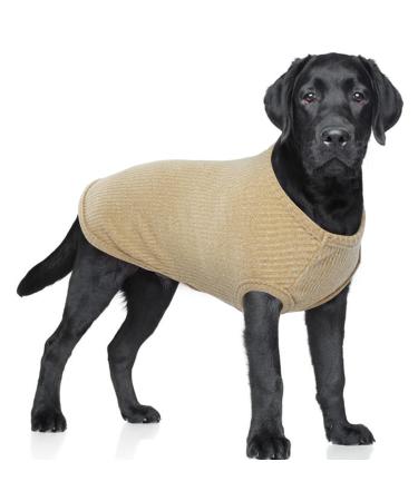 Hjumarayan dog sweater medium -sized dogs - thin dog sweater washable dog sweater striped dog shirt elastic dog sweaters dog sweater fleece fleece for Corgi dackel (yellow l) l - Buy Online on GoSupps.com