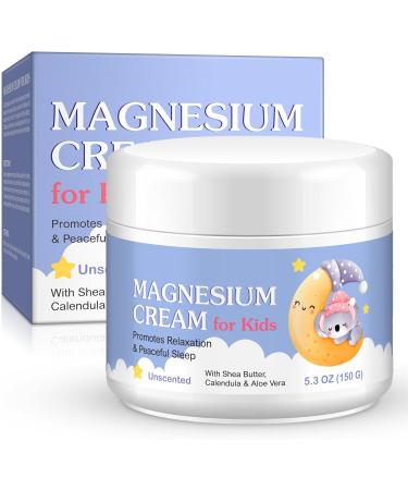 Magnesium Cream for Kids 5.3 Fl Oz Magnesium Lotion for Sleep Topical Body Lotion Apply to Feet Legs Arms or Joint Easy to Absorb - Buy Online on GoSupps.com