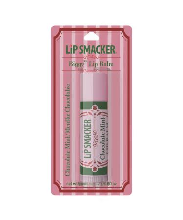 Lip Smacker Holiday Biggy Lip Balm Moisturizing Nostalgic Collectible Lip Care Fun Holiday Gift & Stocking Stuffer - Chocolate Mint Flavor