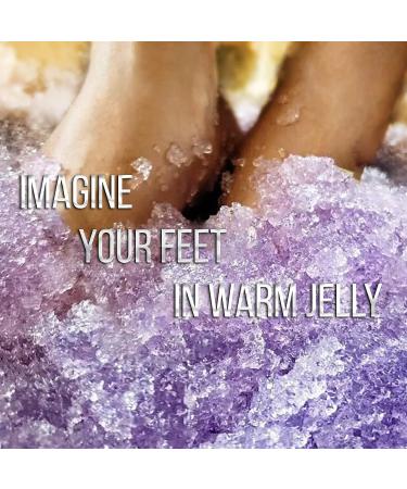 Jelly Pedicure Packs - Moisturizing Lavender Foot Soak for Dry Cracked Feet | Spa Pedi Soak with Salts for Relaxing Sore Feet - Buy Online on GoSupps.com