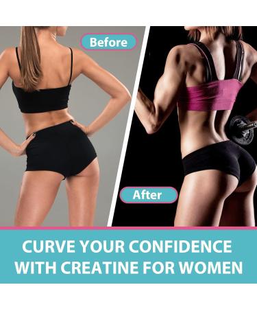 Creatine Monohydrate Gummies for Women | 5000mg Pre Workout Chewables with Taurine & B6 | Muscle Recovery Strength & Endurance - 120 Count (Pack of 2 - Buy Online on GoSupps.com
