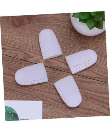 Lurrose Silicone Toe Bandage Tube Pad Cover Sleeve Protector Set - Big Toe Sleeve, Finger Protector, Corn White Size 2 - 2 Pairs - Buy Online on GoSupps.com