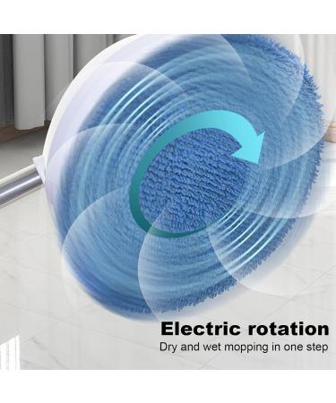 Electric Scrubbing Wand Rotating Bristle Cleaner Electric Broom Electric Cleaner Electric Brush Floor Scrubber with Adjustable Handle Household Cleaning for Tile Bathroom White - Buy Online on GoSupps.com