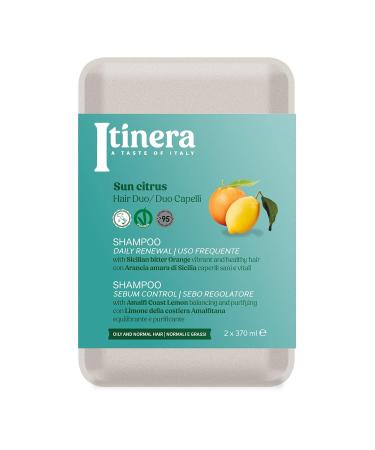 Itinera Sun Citrus Duo Gift Box | Sebum Protection & Daily Renewal Shampoo | Vegan & 95% Natural Origin | Healthy/Oily Hair Care - Buy Online on GoSupps.com