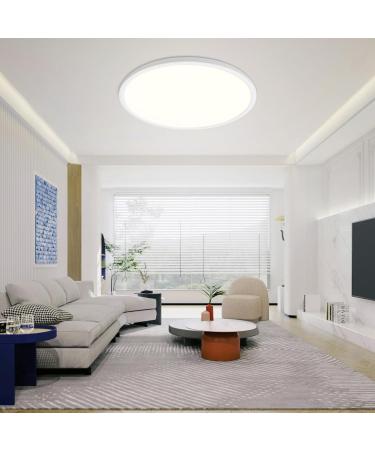 Shop Moonsea 36W LED Ceiling Lamp - Dimmable Flat Design with Remote Control | Ultra Thin Round Ceiling Light for Living Room Bedroom Children's Room & Bathroom - 3000-6500K 40cm - Buy Online on GoSupps.com