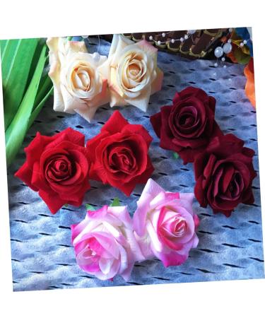 Beaupretty Hair Accessory for Women Barrettes for Women Hair Combs for Women Rose Hair Comb Rose Hair Clip Flower Hair Comb Fork Comb Hairpin Hair Accessories Red Headgear - Buy Online on GoSupps.com