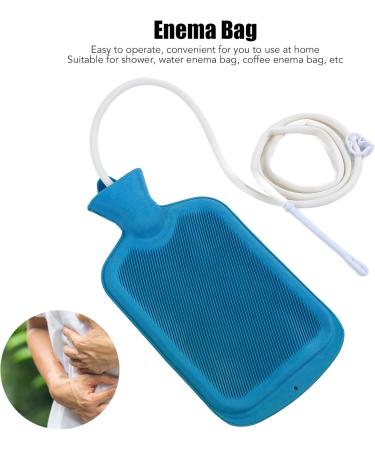 2L Silicone Concrete Enema Bag Kit | Reusable Portable Colon Cleaning Set with Hook & Syringe Pipe for Intestinal Detox - Buy Online on GoSupps.com